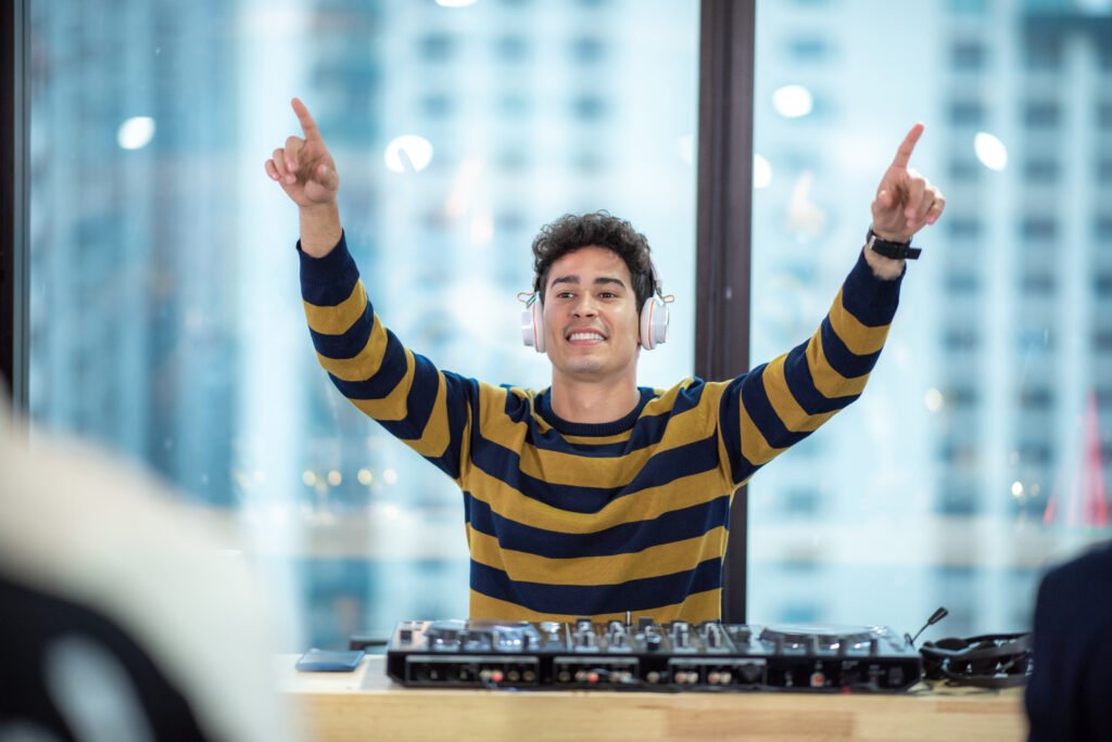 DJ performing at a modern event