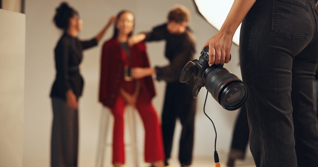Photographer capturing an event